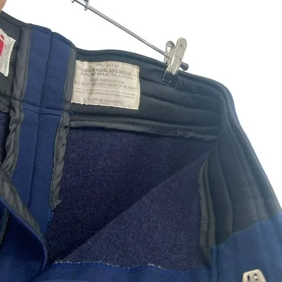Ossi Ski Wear Mens Wool Blend Ski Pants Navy Blue Size 34R